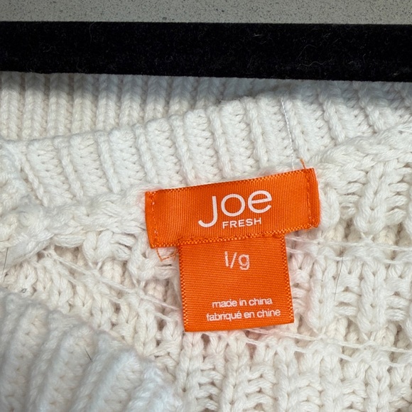 Joe Fresh White Knit Sweater - Picture 2 of 2